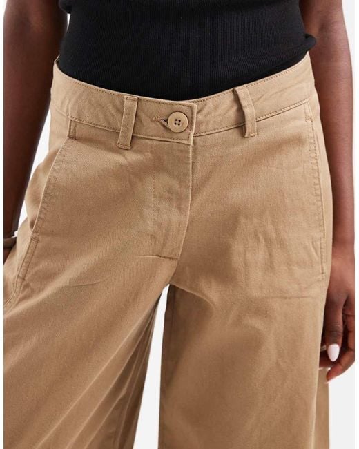 JJXX Natural High Waisted Barrel Fit Trousers