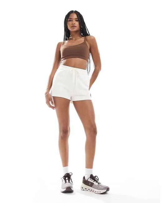 agon® White Strappy Sports Bra