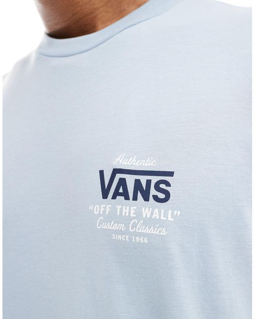 Vans Blue Holder Classic Back Print T-shirt for men