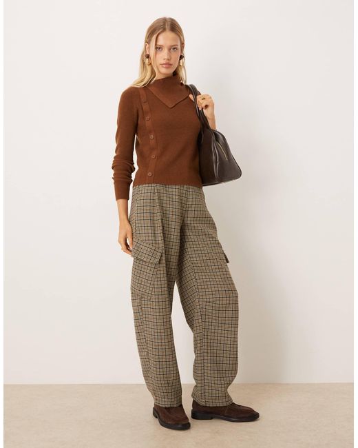 Pull orné Mango en coloris Brown