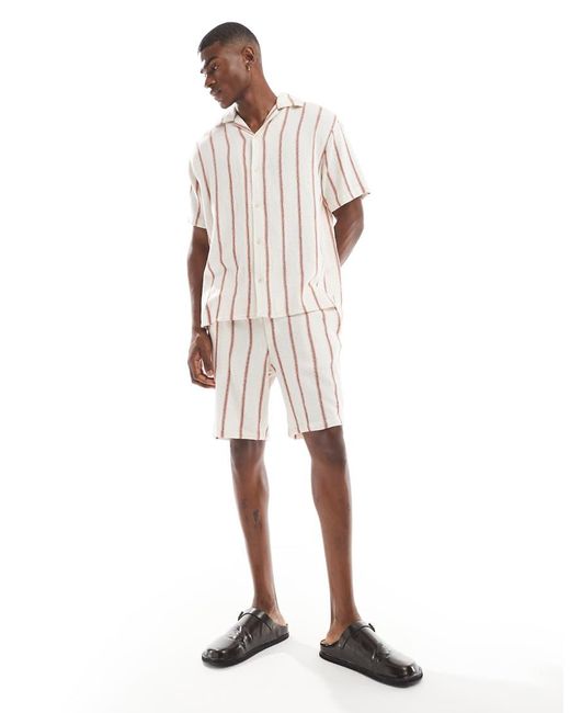 Jack & Jones Natural Co-Ord Texture Short for men