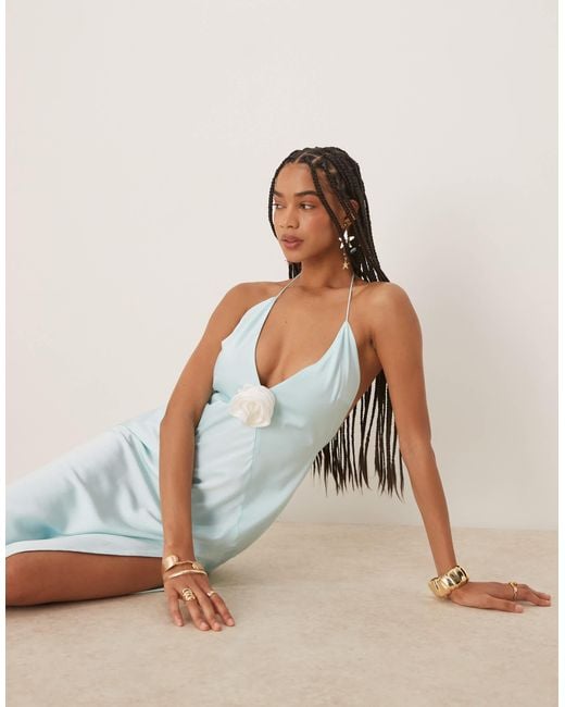 Bardot Natural – ardia – neckholder-kleid