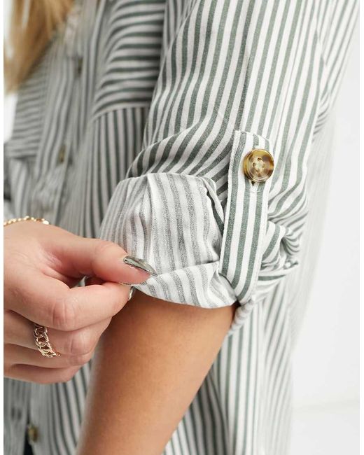 Vero Moda White Pocket Front Shirt