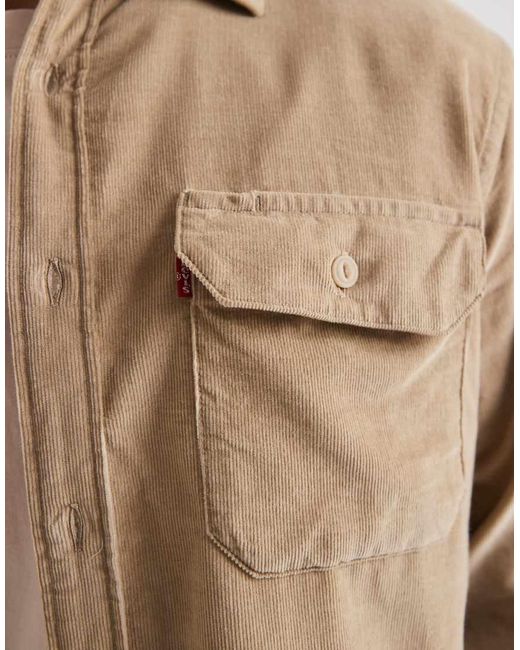 Levi's Natural Jackson Cord Worker Shirt for men