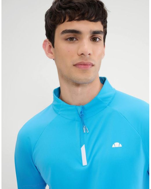 Ellesse Blue Musica 1/4 Ls Tee for men