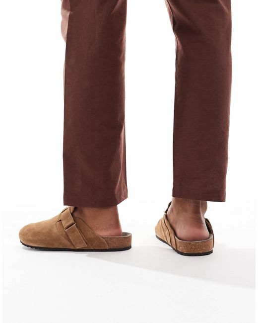 Mules en daim - fauve Jack & Jones pour homme en coloris Brown