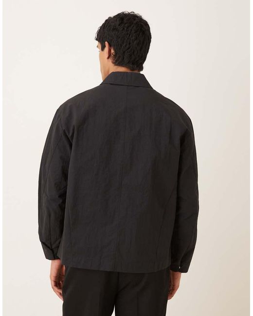 ASOS Black Lightweight Nylon Jacket for men