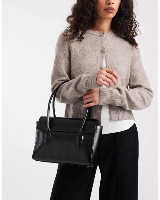 ASOS Black Structured Shoulder Bag
