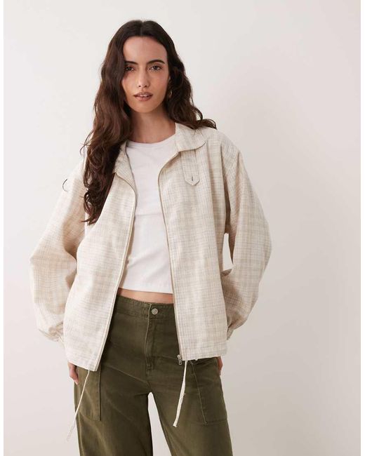 ASOS Natural Casual Harrington Jacket