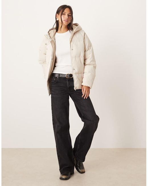 JJXX Natural Hooded Puffer Jacket