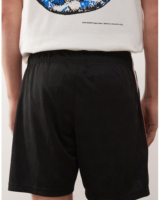 Adidas Originals White Adidas Football Manchester United X Stone Roses Shorts