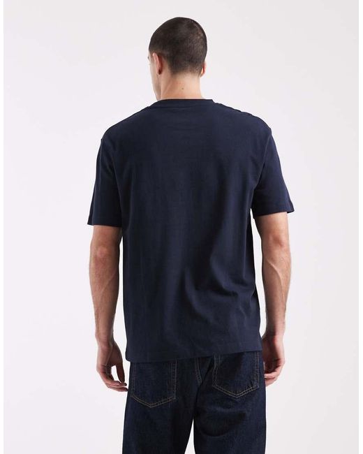 ASOS Blue Heavyweight Relaxed T-shirt for men