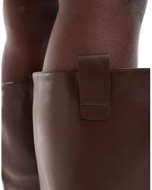 SEQWL Brown Twix Knee Boots
