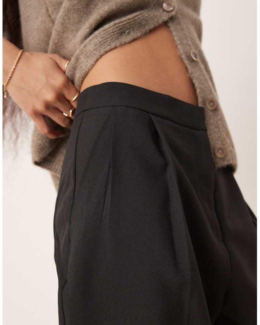 ASOS Black Petite Tailored Tapered Trousers