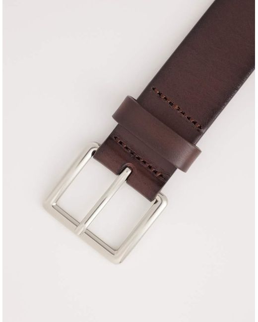 Mango Brown 100% Leather Belt