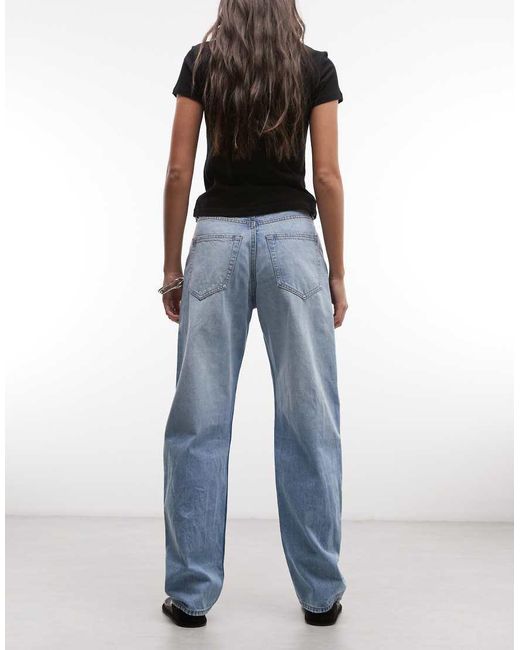 Weekday Blue Barrel Leg Jeans