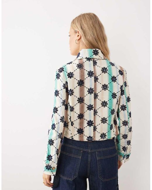 Free People Blue Cassie Mod Jacket