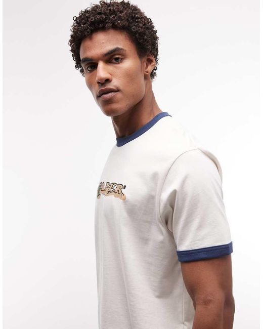 Aape By A Bathing Ape White Aape By A Bathing Ape Alfa T-shirt for men