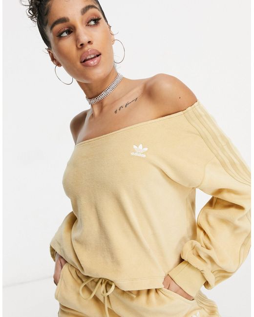 adidas off the shoulder top