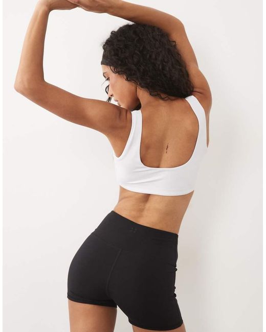 4505 Black Wrap Waist Booty Short