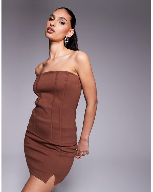 ASOS Purple – hochwertiger ponte-minirock
