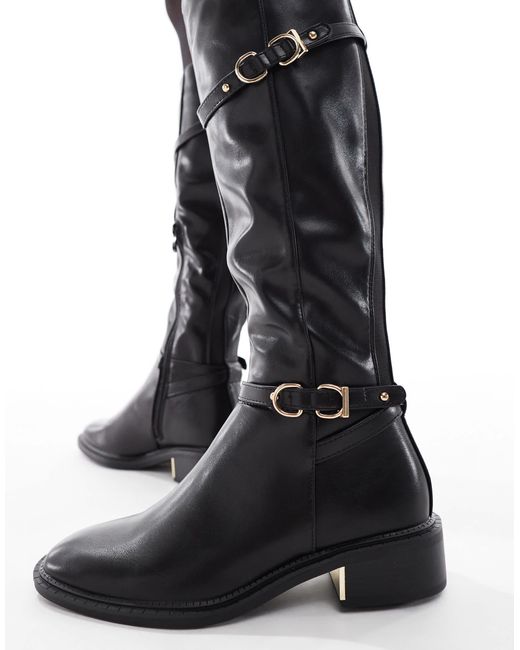 SEQWL Black – latte – elegante reitstiefel