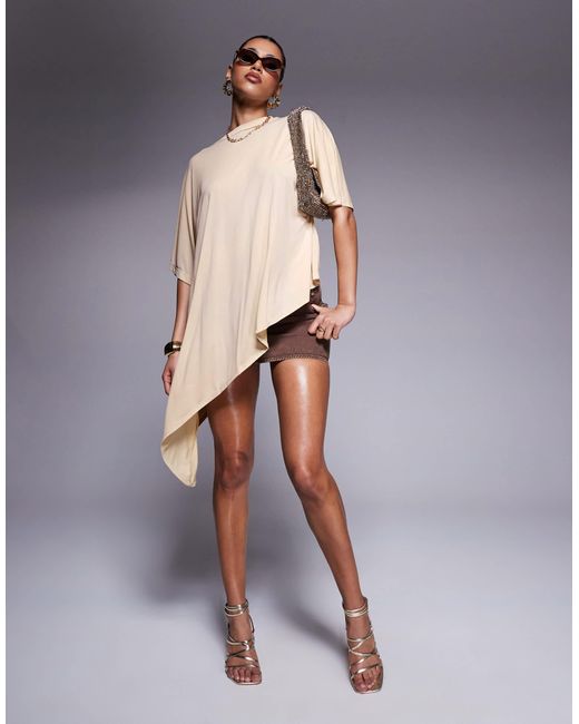 ASOS White – oversize-t-shirt aus modal