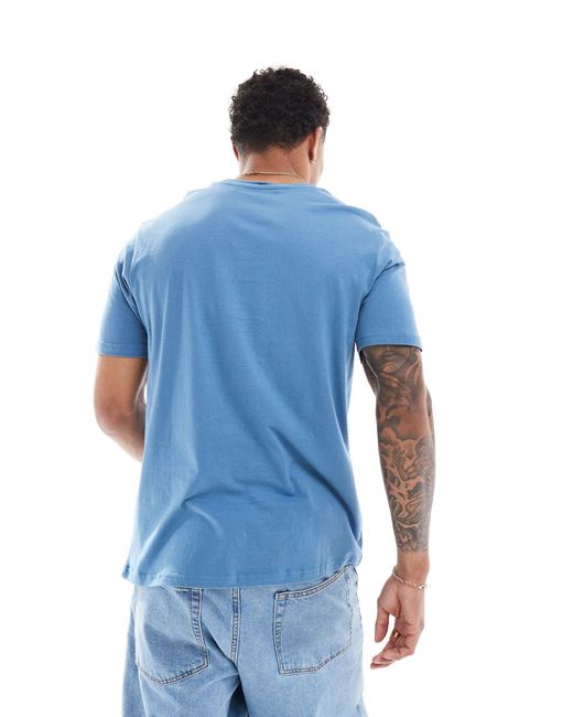 Camiseta azul oscuro con detalle Ben Sherman de hombre de color Blue