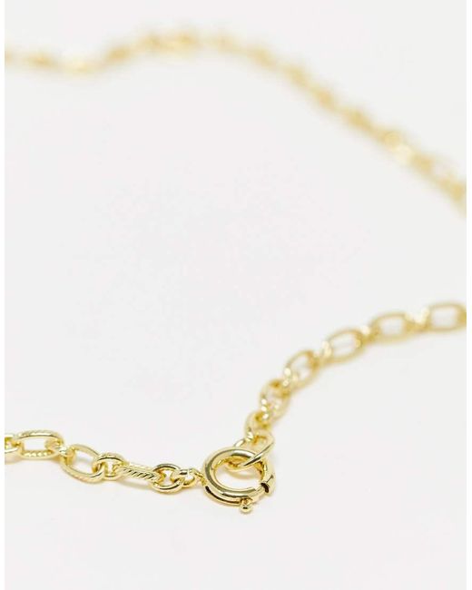 Pieces White 18K Plated Chain Necklace