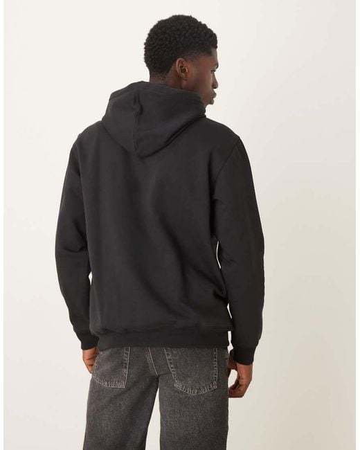 Adidas Originals Black Essential Loose Fit Hoodie for men