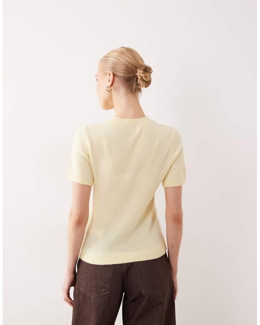 Abercrombie & Fitch Natural Knitted Skimming T-shirt