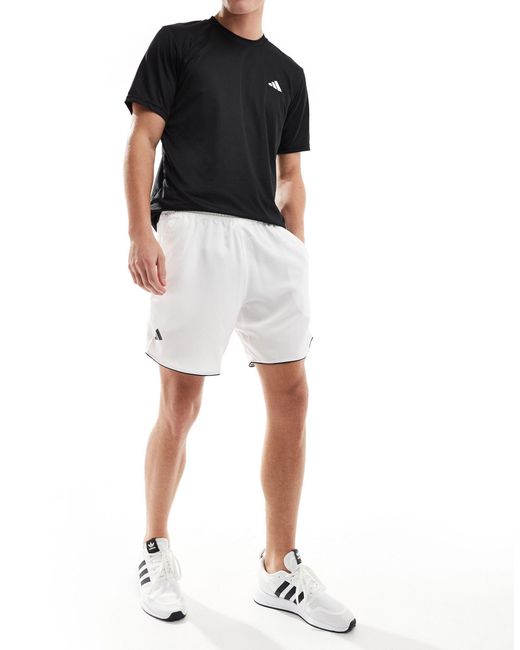 Adidas Originals White Adidas Club Tennis Shorts for men