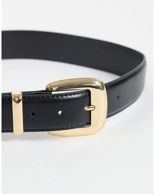 Mango Blue Oversized Buckle Belt