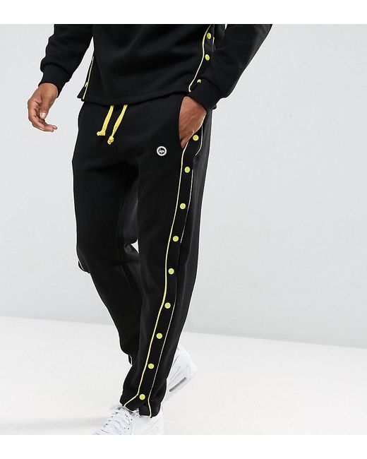 Pantalon de jogging ajusté à boutons-pression Hype pour homme en coloris  Noir | Lyst