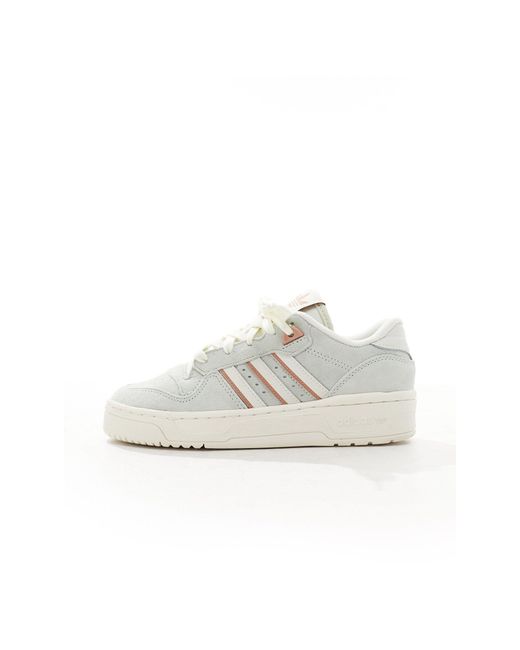 Adidas Originals White Rivalry Low Trainers