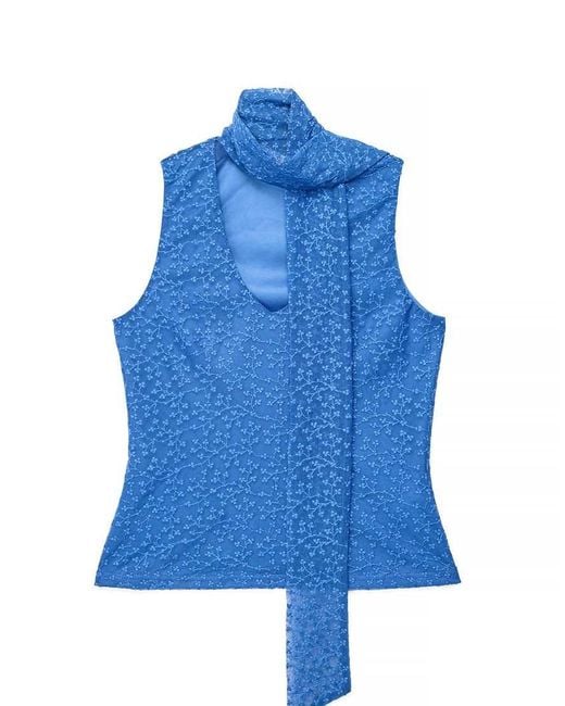 NA-KD Blue Halterneck Top