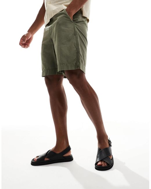 Polo Ralph Lauren Zane Cross Over Sandal in Brown for Men | Lyst