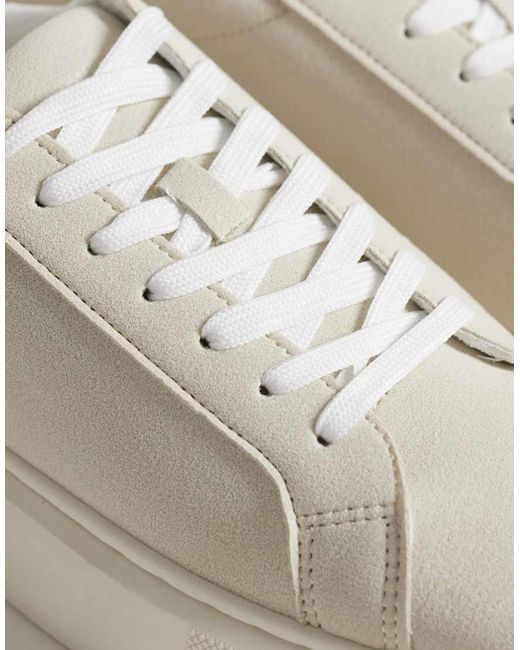 Jack & Jones Natural Faux Suede Trainer for men
