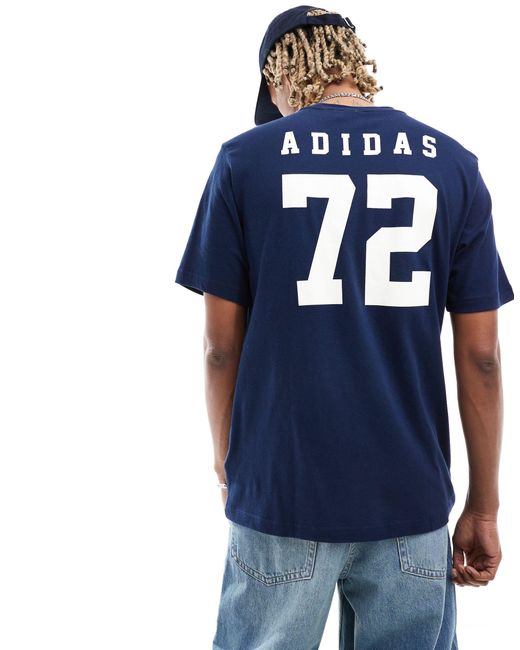 '72 - t-shirt color di Adidas Originals in Blue da Uomo
