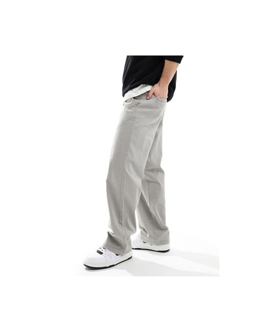 Pantalon chino large clair ADPT pour homme en coloris Blanc Lyst