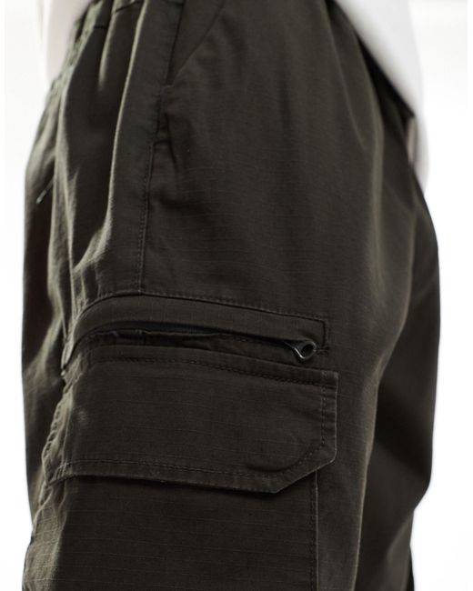 River Island Black Greco Cargo Trousers for men