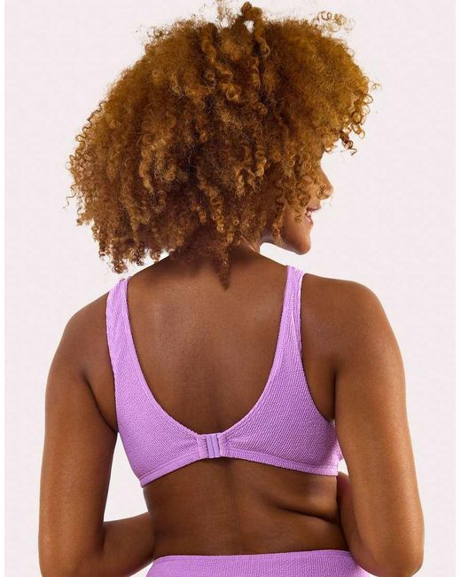 Peek & Beau Pink Scrunch Hidden Underwire Bikini Top