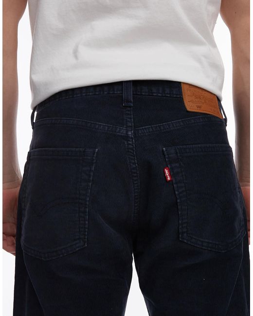 555TM - jean droit décontracté en velours côtelé Levi's pour homme en coloris Gray