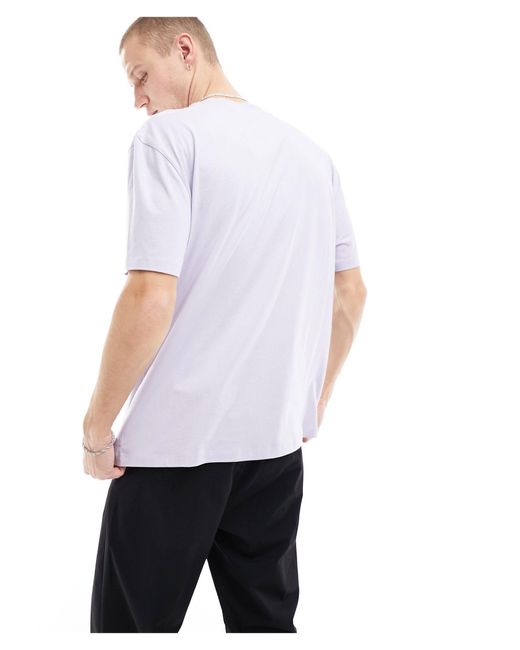 ASOS White Relaxed Fit Crew Neck T-shirt for men