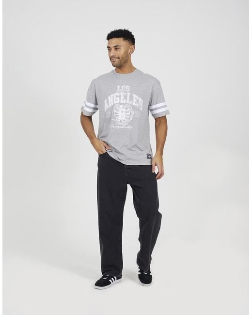 Brave Soul White Cotton Jersey Graphic T-Shirt for men