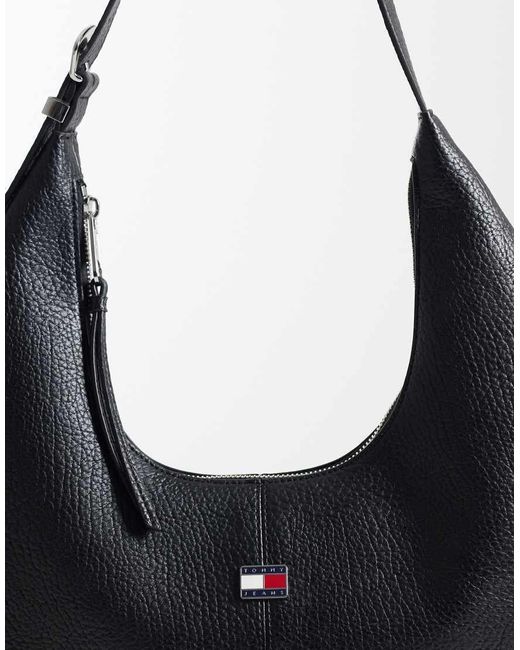 Tommy Hilfiger Black Slouchy City Bag
