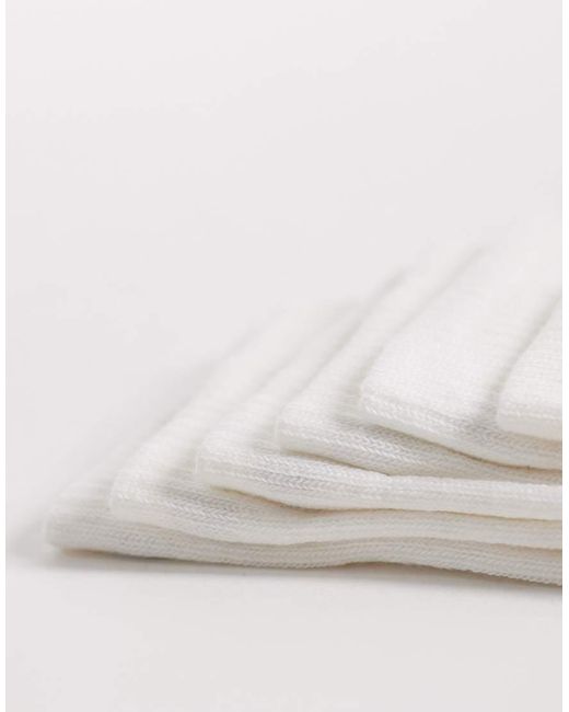 Adidas Originals White Adidas Training 6 Pack Crew Socks for men