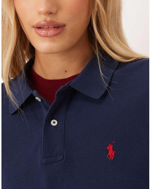 Polo Ralph Lauren Blue Knitted Polo