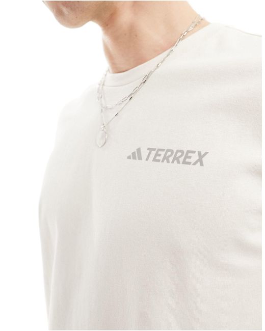 Adidas – terrex – kurzärmliges t-shirt in White für Herren