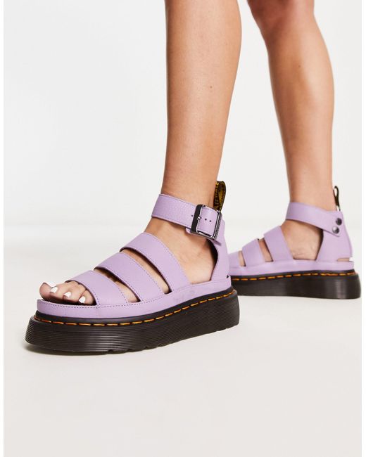 Dr. Martens Clarissa Ii Quad Chunky Sandals in Pink | Lyst